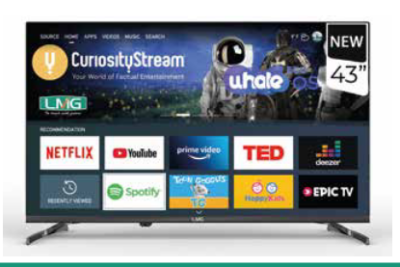 LMG 43" WHALE OS SMART TELEVISION
