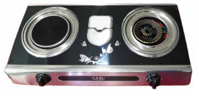 LMG GLASS TOP GAS COOKER