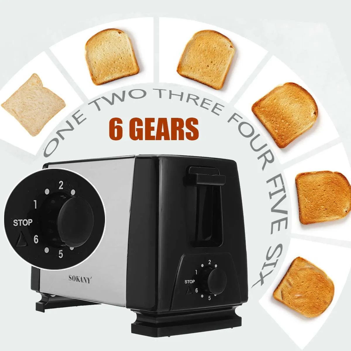 Sokani Pop-Up Bread Toaster