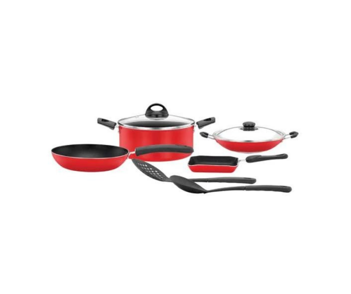 PREMIER COMBO PACK ALUMINUM NON-STICK COOKWARE 8 PCS SET