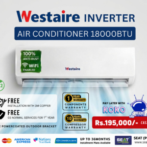 Westaire Inverter Split Type Air Conditioner 18000BTU